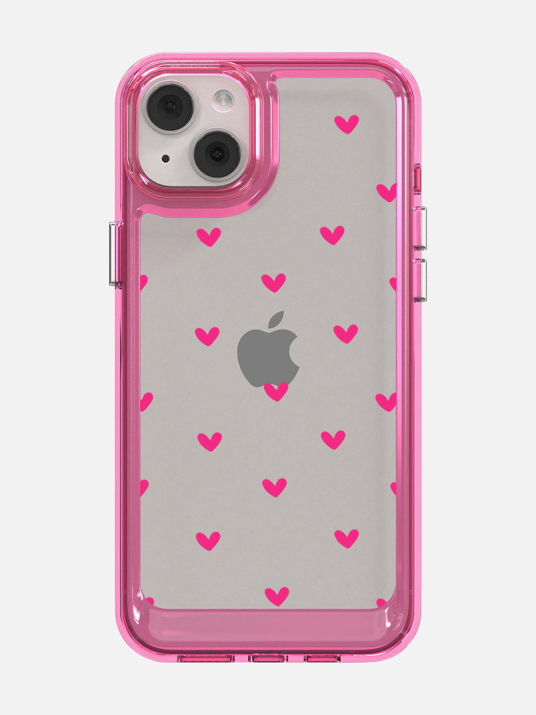 Little Pink Hearts Clear Case - iPhone 14 Plus (Pink)