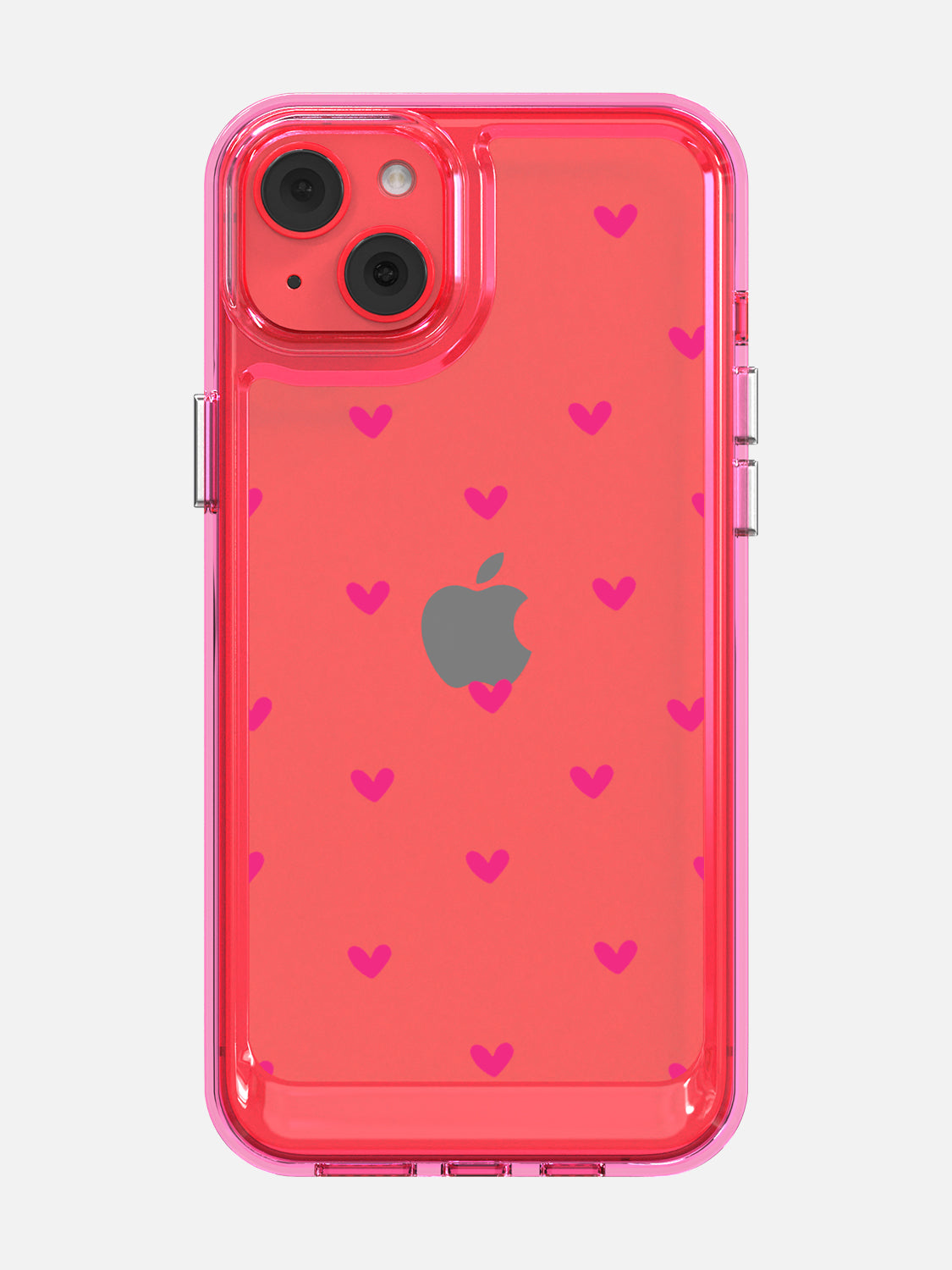 Little Pink Hearts Clear Case - iPhone 14 Plus (Pink)