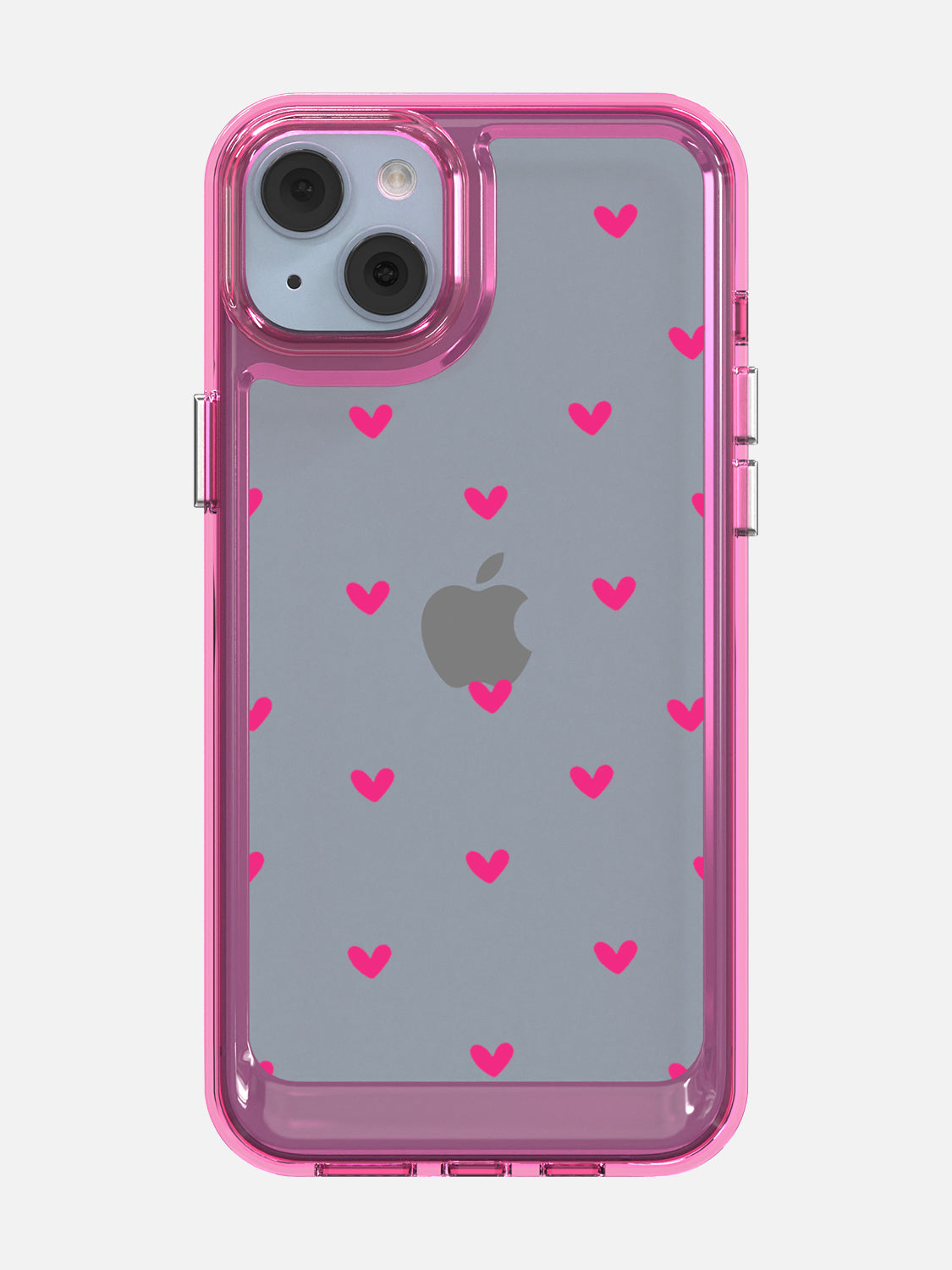 Little Pink Hearts Clear Case - iPhone 14 Plus (Pink)