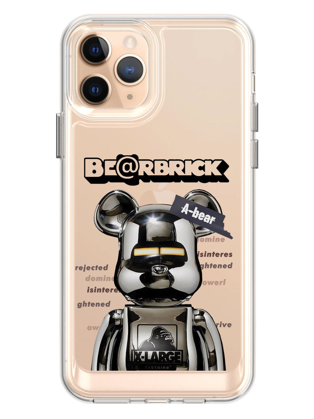 Bearbricks Clear Case - iPhone 11 Pro Max (Silver)