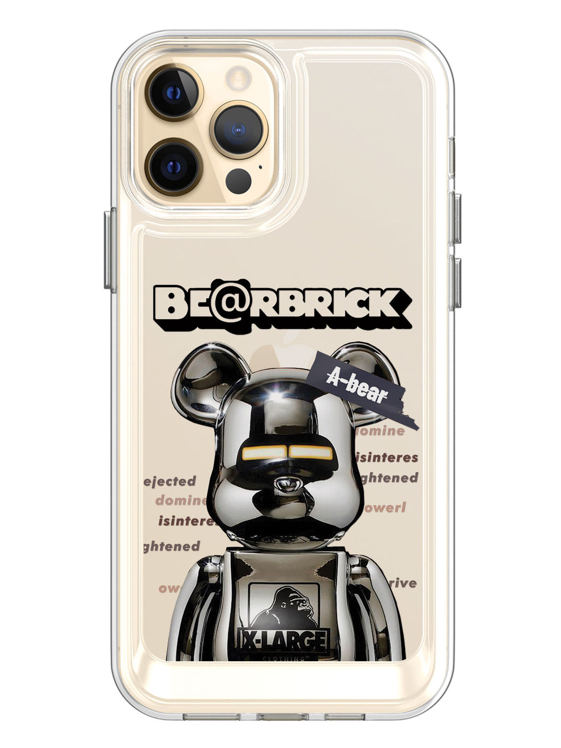 Bearbricks Clear Case - iPhone 12 Pro Max (Silver)