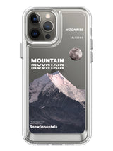 Snowy Mountains Clear Case - iPhone 12 Pro Max (Grey)
