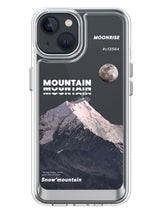 Snowy Mountains Clear Case - iPhone 13 (Grey)