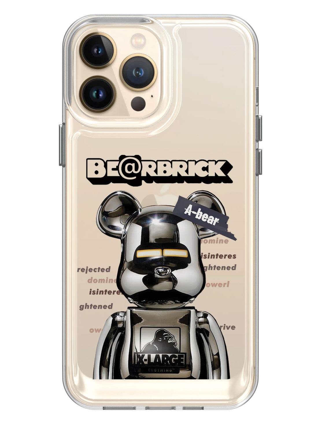 Bearbricks Clear Case - iPhone 13 Pro Max (Silver)
