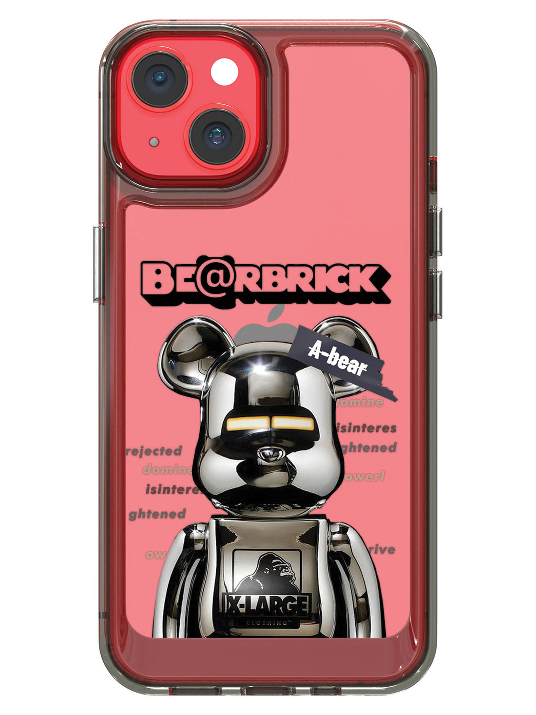 Bearbricks Clear Case - iPhone 14 (Silver)