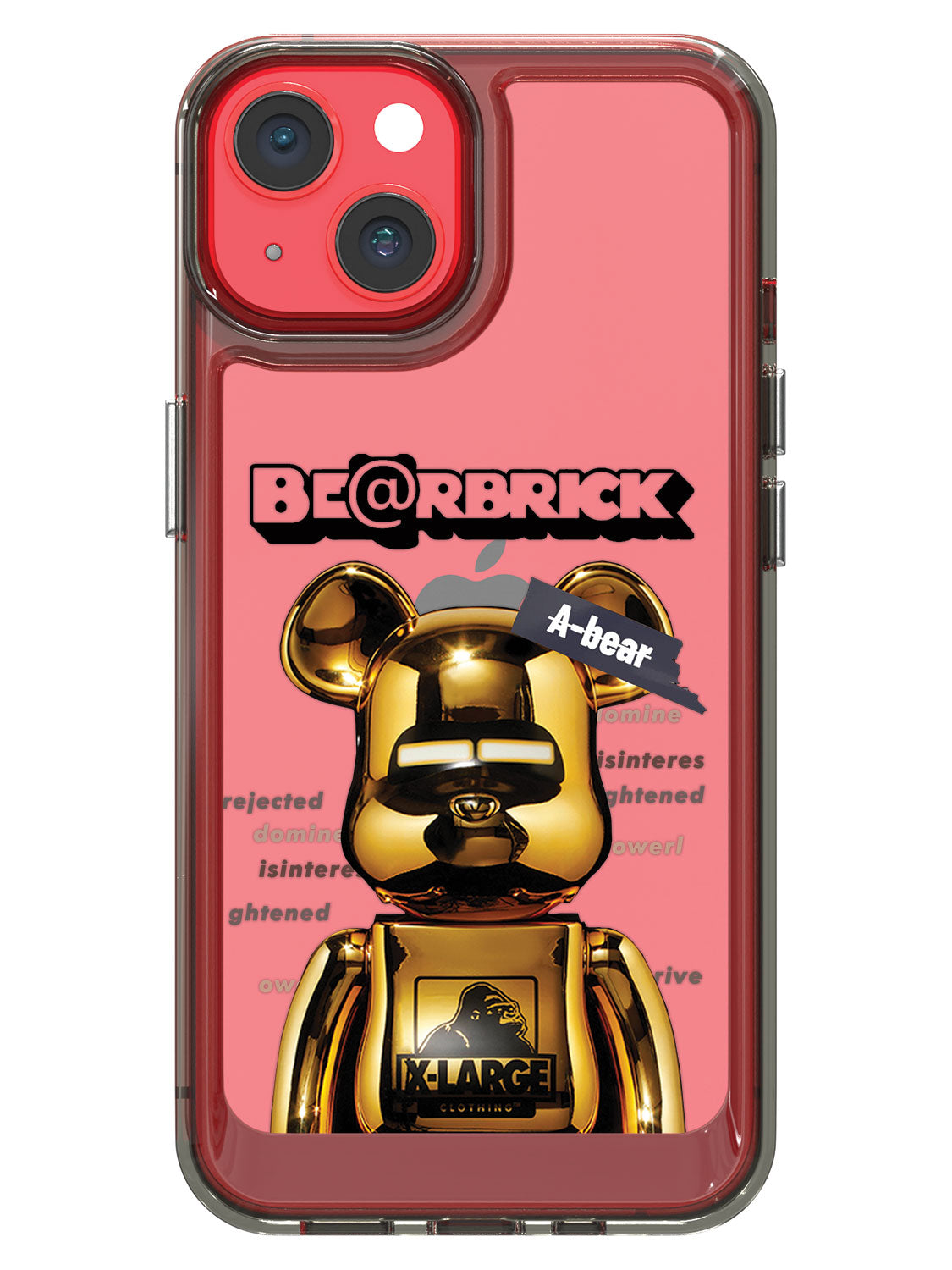 Bearbricks Clear Case - iPhone 14 (Gold)