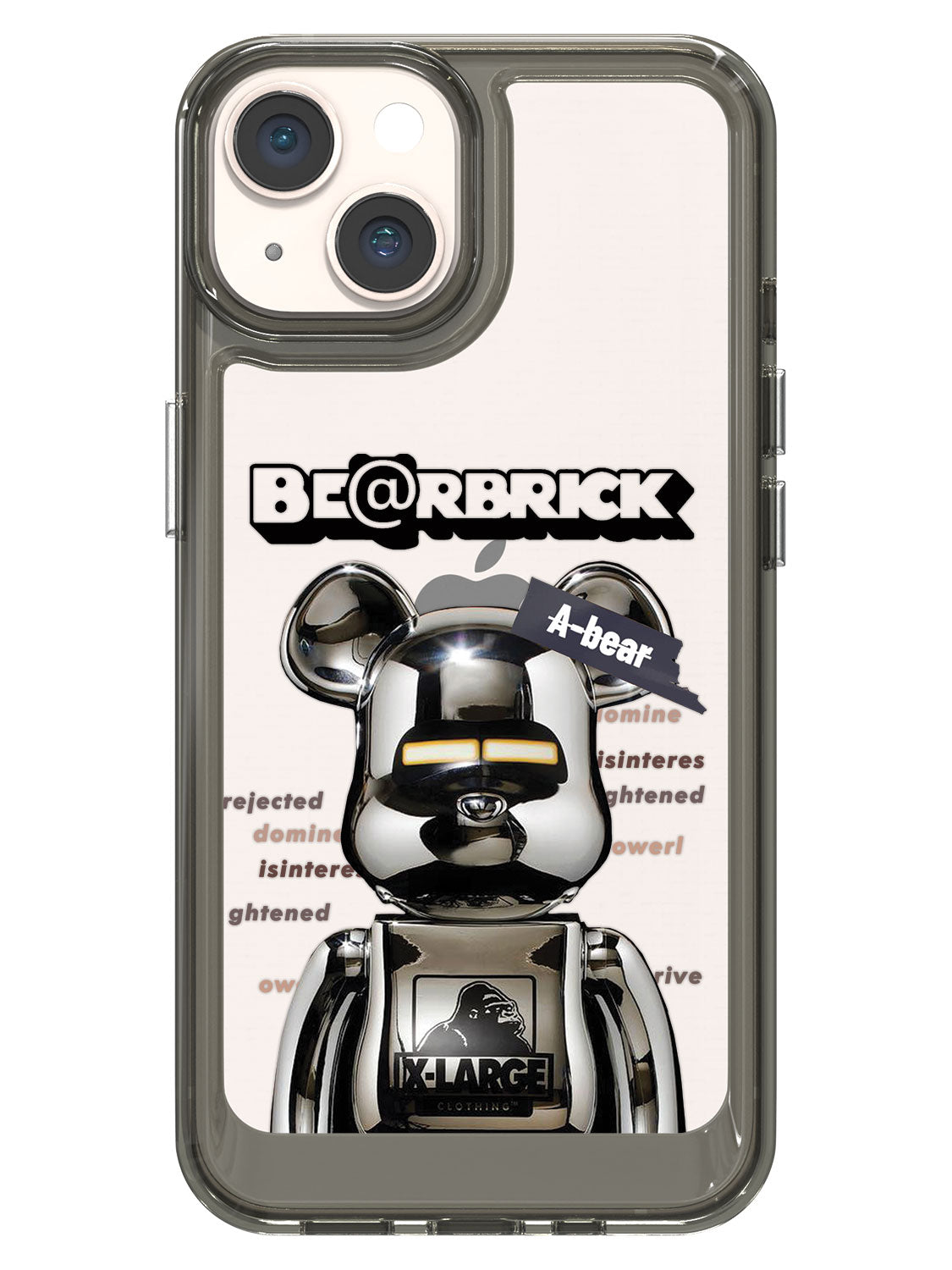 Bearbricks Clear Case - iPhone 14 (Silver)