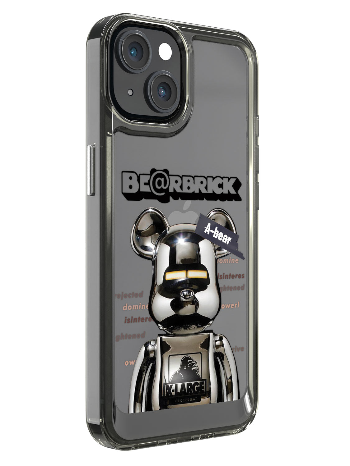 Bearbricks Clear Case - iPhone 14 (Silver)