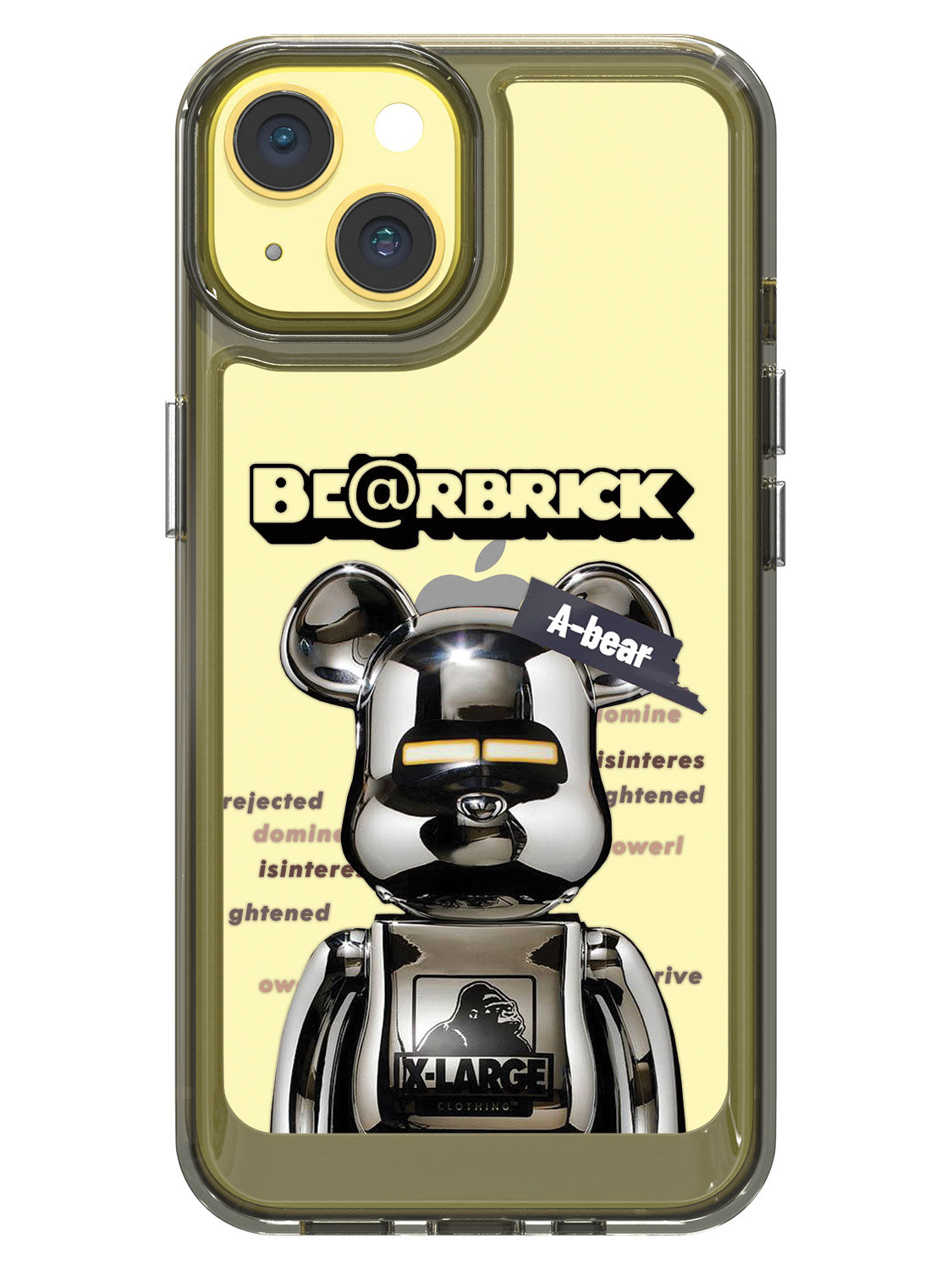 Bearbricks Clear Case - iPhone 14 (Silver)
