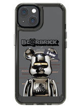 Bearbricks Clear Case - iPhone 14 (Silver)