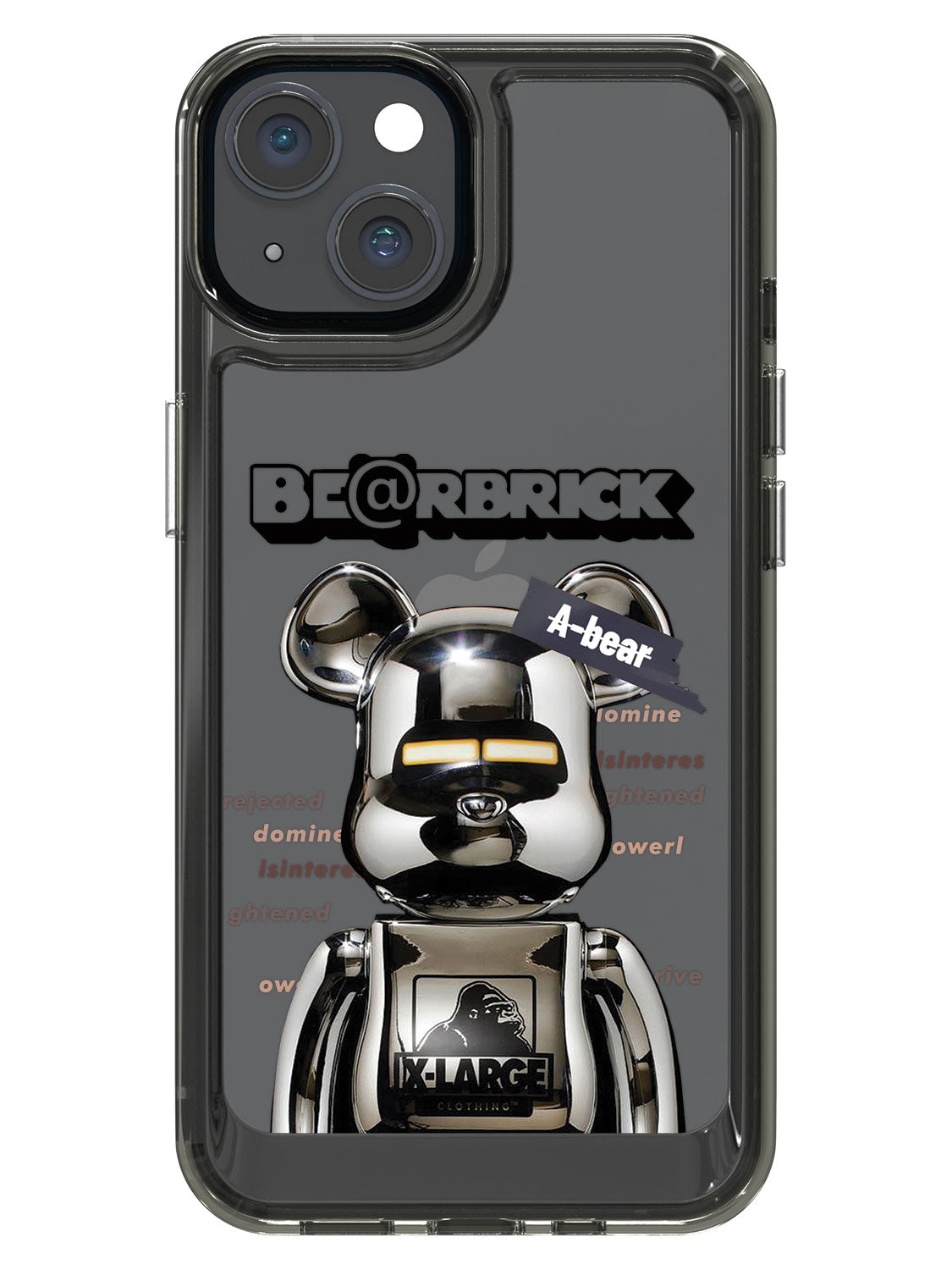 Bearbricks Clear Case - iPhone 14 (Silver)