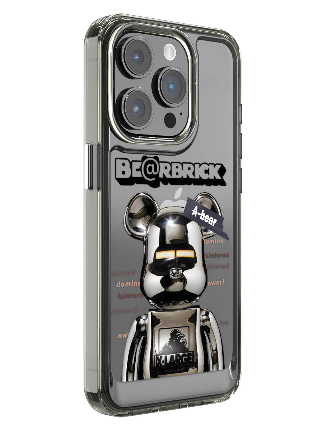 Bearbricks Clear Case - iPhone 14 Pro (Silver)