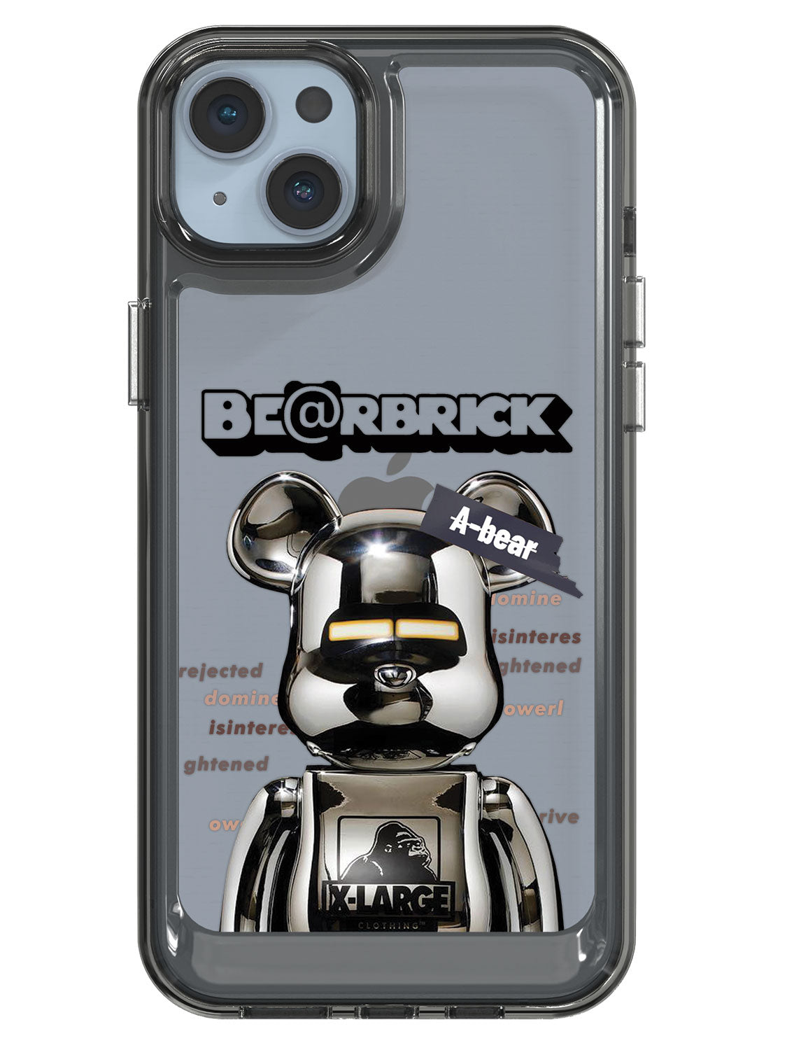 Bearbricks Clear Case - iPhone 14 Plus (Silver)