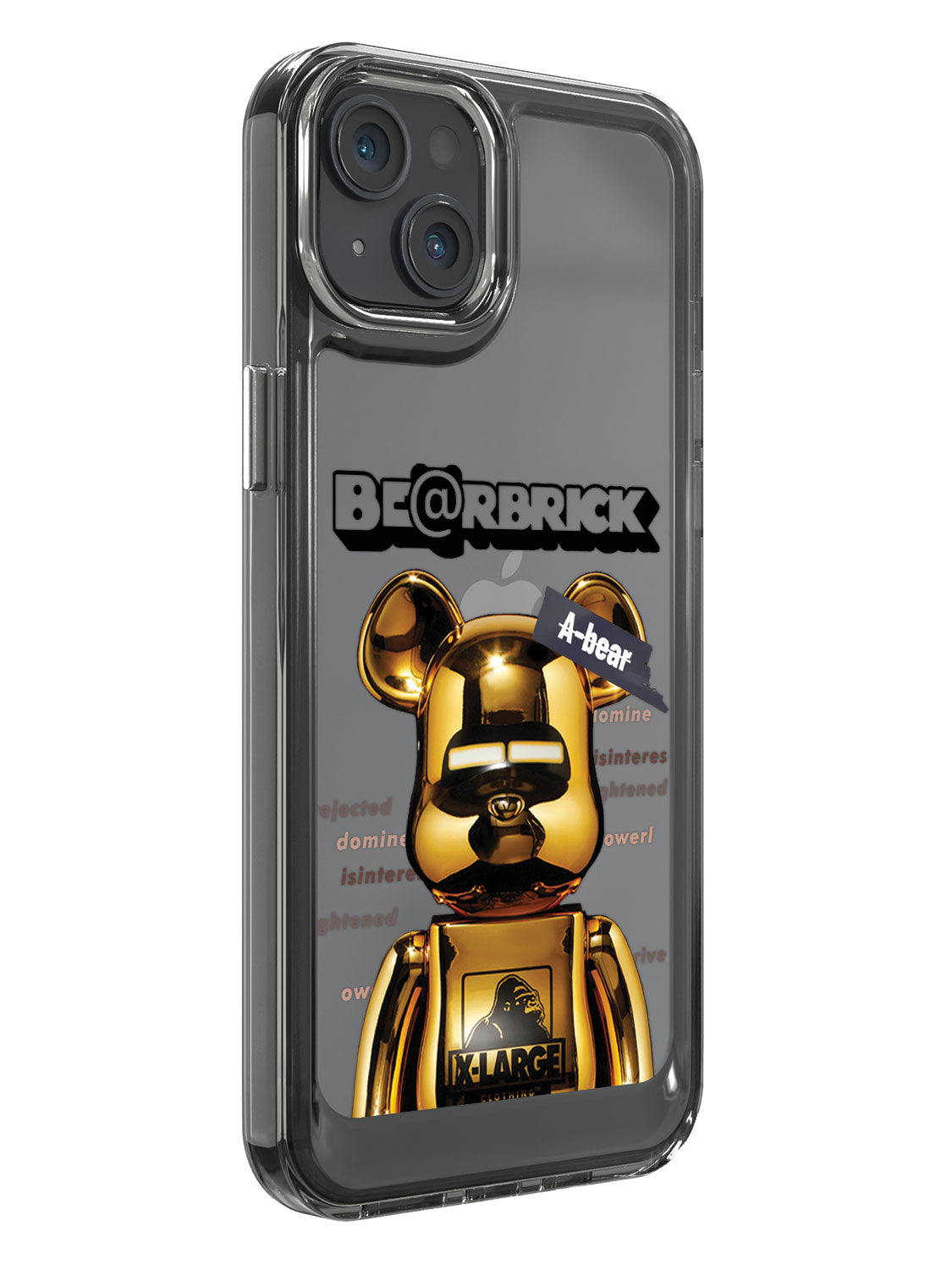 Bearbricks Clear Case - iPhone 14 Plus (Gold)