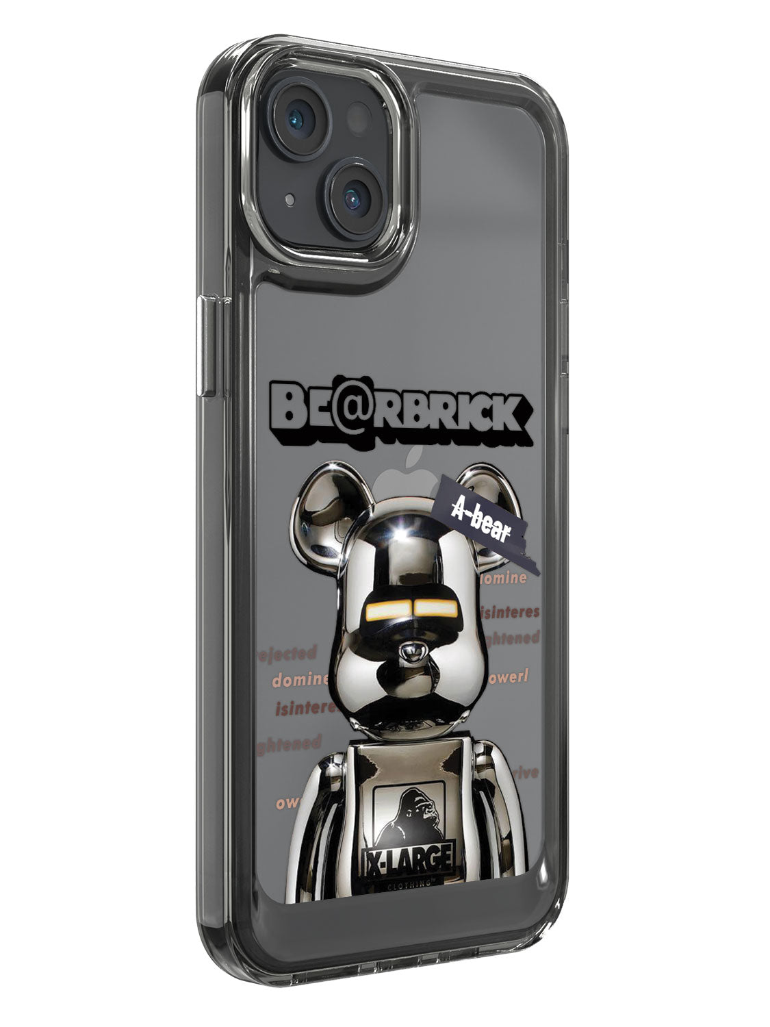 Bearbricks Clear Case - iPhone 14 Plus (Silver)