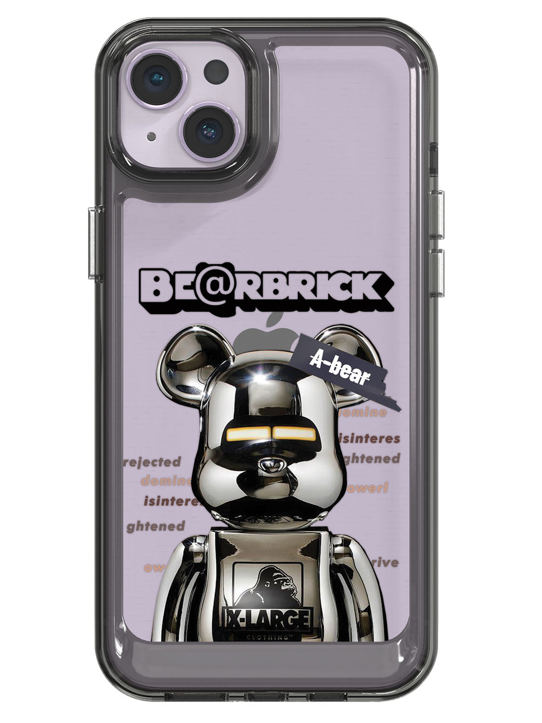 Bearbricks Clear Case - iPhone 14 Plus (Silver)