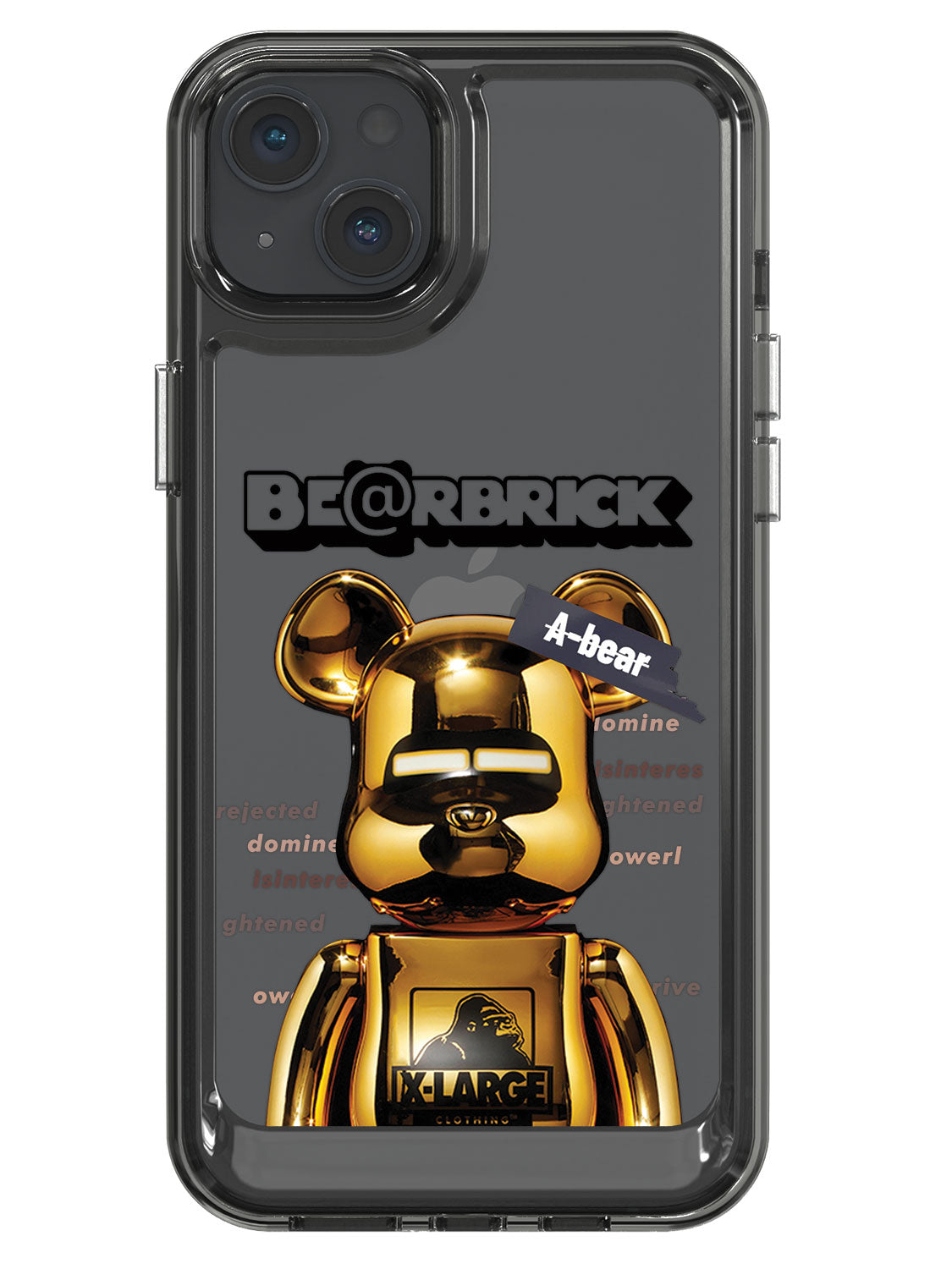 Bearbricks Clear Case - iPhone 14 Plus (Gold)