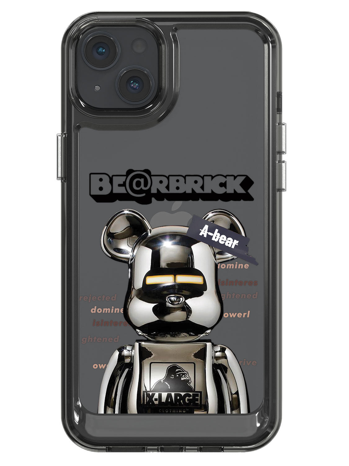 Bearbricks Clear Case - iPhone 14 Plus (Silver)