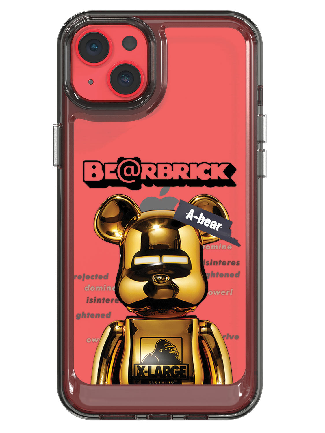 Bearbricks Clear Case - iPhone 14 Plus (Gold)