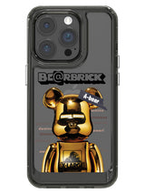 Bearbricks Clear Case - iPhone 14 Pro (Gold)