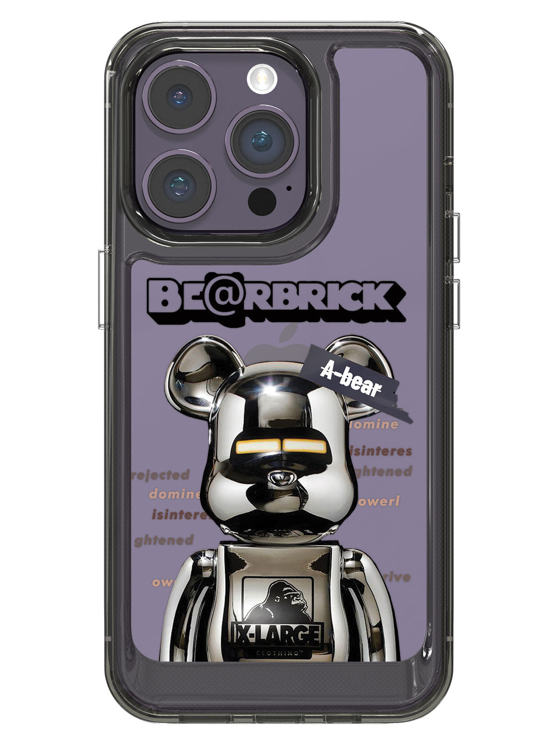 Bearbricks Clear Case - iPhone 14 Pro (Silver)