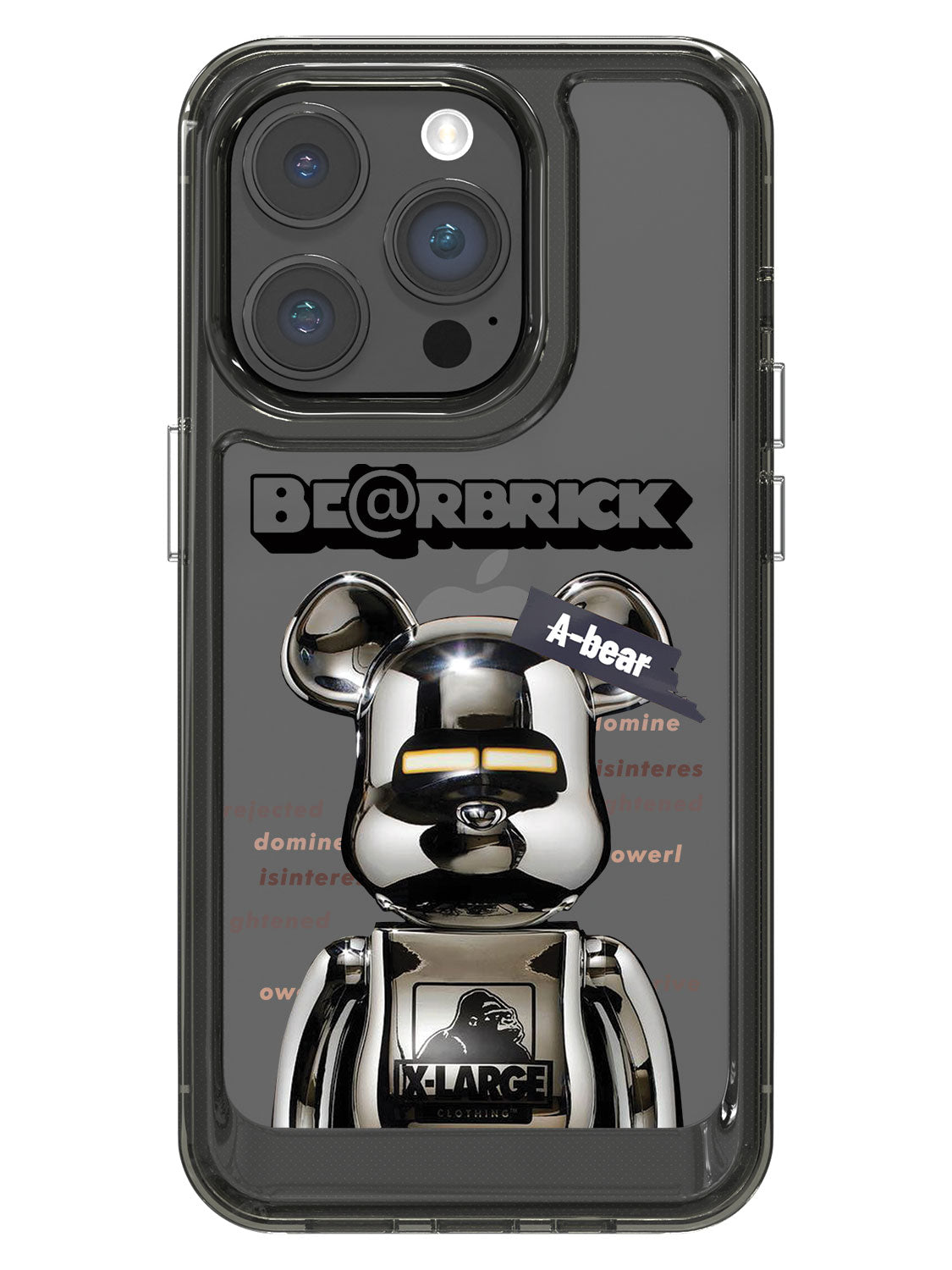Bearbricks Clear Case - iPhone 14 Pro (Silver)