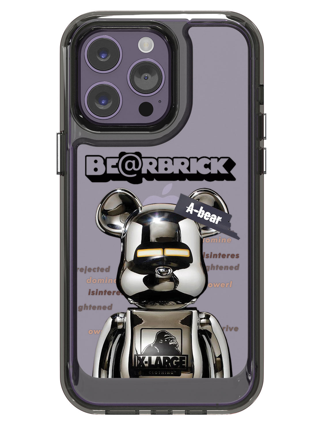 Bearbricks Clear Case - iPhone 14 Pro Max (Silver)
