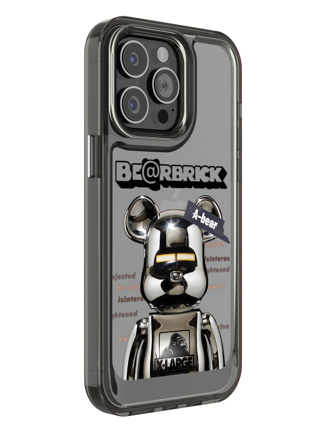 Bearbricks Clear Case - iPhone 14 Pro Max (Silver)