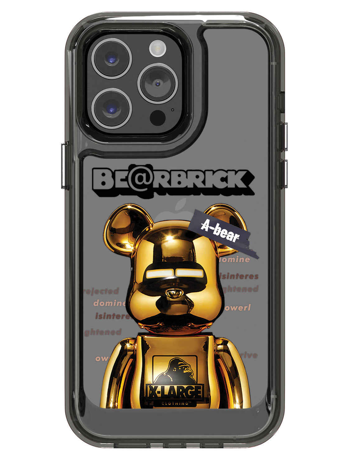 Bearbricks Clear Case - iPhone 14 Pro Max (Gold)