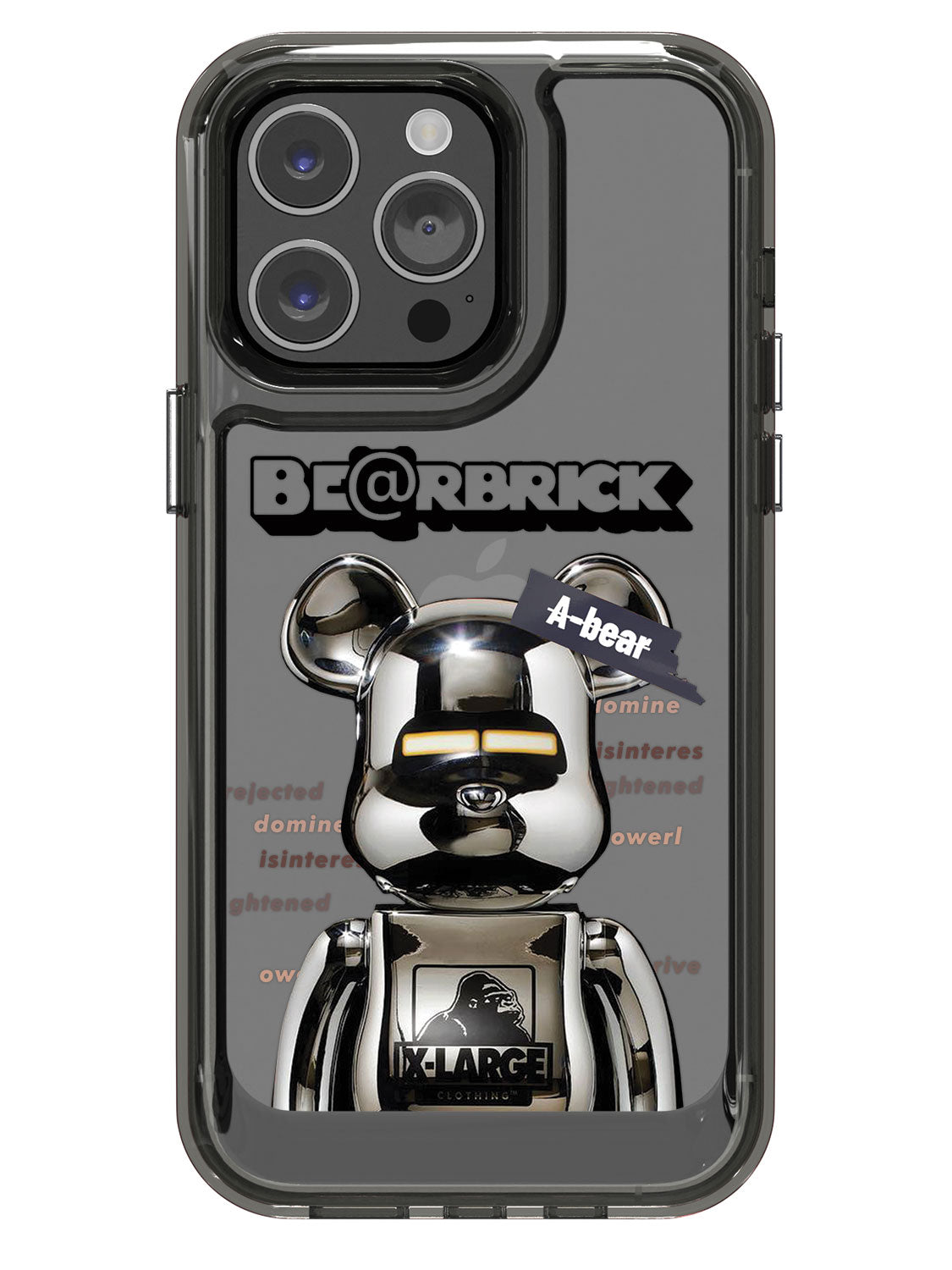 Bearbricks Clear Case - iPhone 14 Pro Max (Silver)