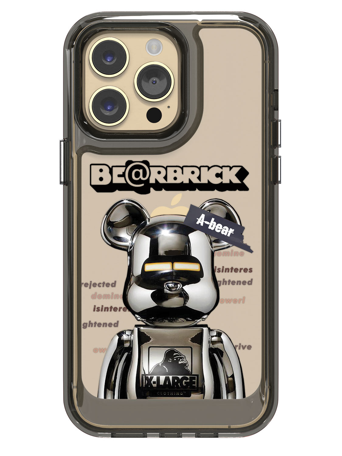 Bearbricks Clear Case - iPhone 14 Pro Max (Silver)