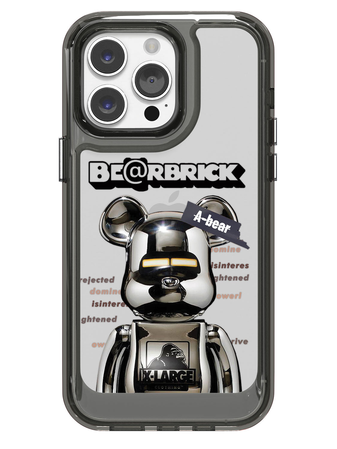 Bearbricks Clear Case - iPhone 14 Pro Max (Silver)