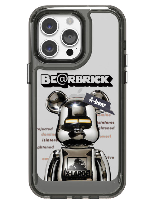 Bearbricks Clear Case - iPhone 14 Pro Max (Silver)