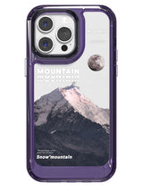Snowy Mountains Clear Case - iPhone 14 Pro Max (Grey)