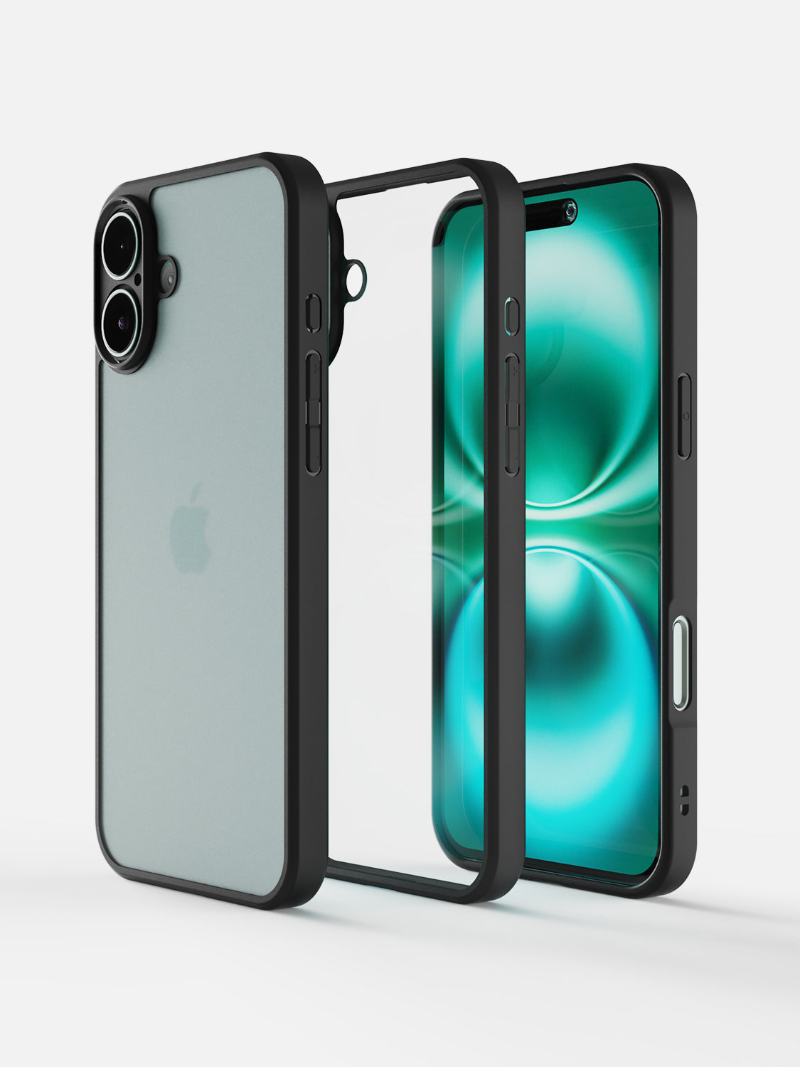 Basic Clear Case - iPhone 16 (Black)