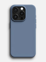 Silicone Case - iPhone 15 Pro (Steel Blue)