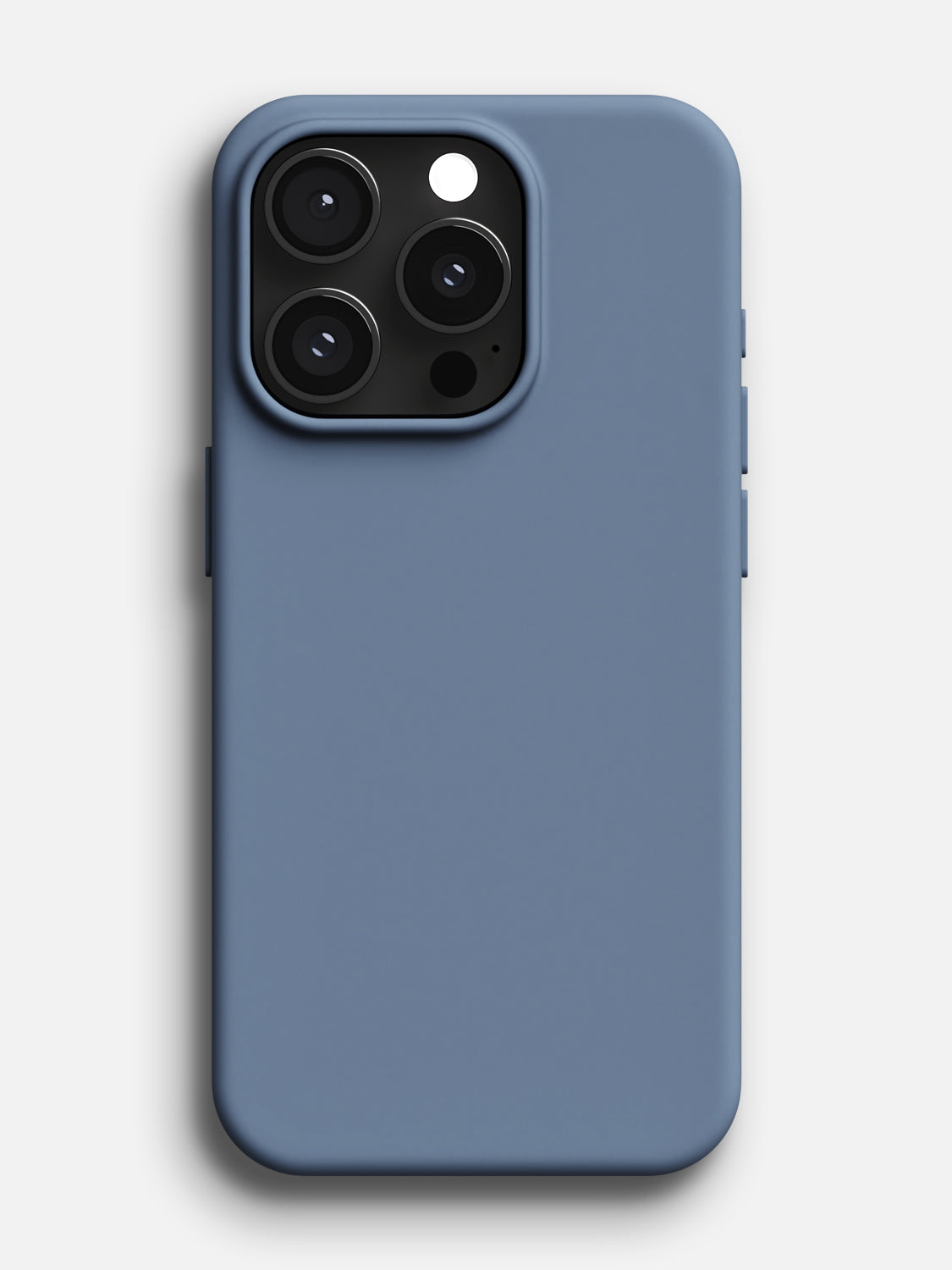 Silicone Case - iPhone 15 Pro (Steel Blue)