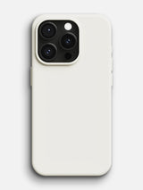 Silicone Case - iPhone 15 Pro (Pearl White)