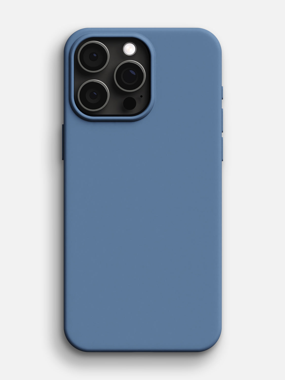Silicone Case - iPhone 15 Pro Max (Steel Blue)