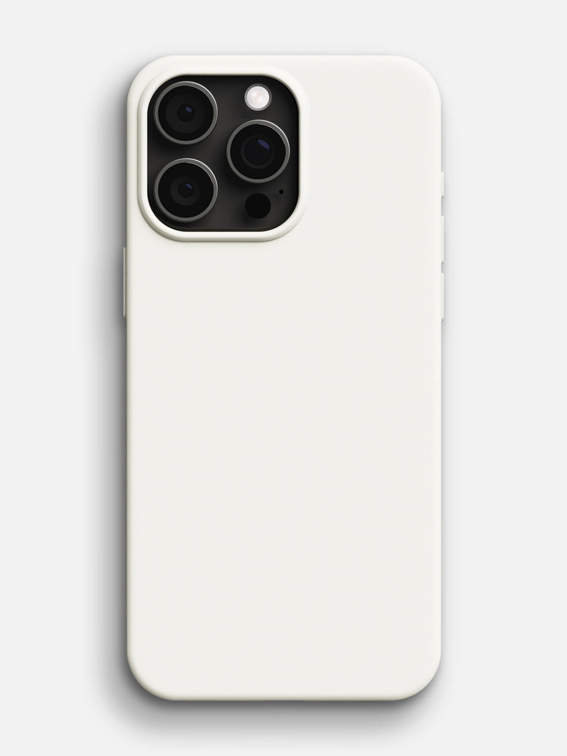 Silicone Case - iPhone 15 Pro Max (Pearl White)