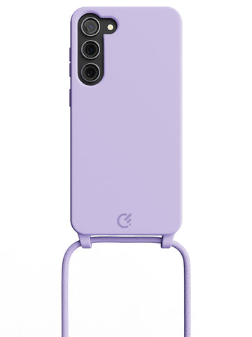 Silicon Crossbody Sling Case - Galaxy S23 Plus (Lilac - Rope)
