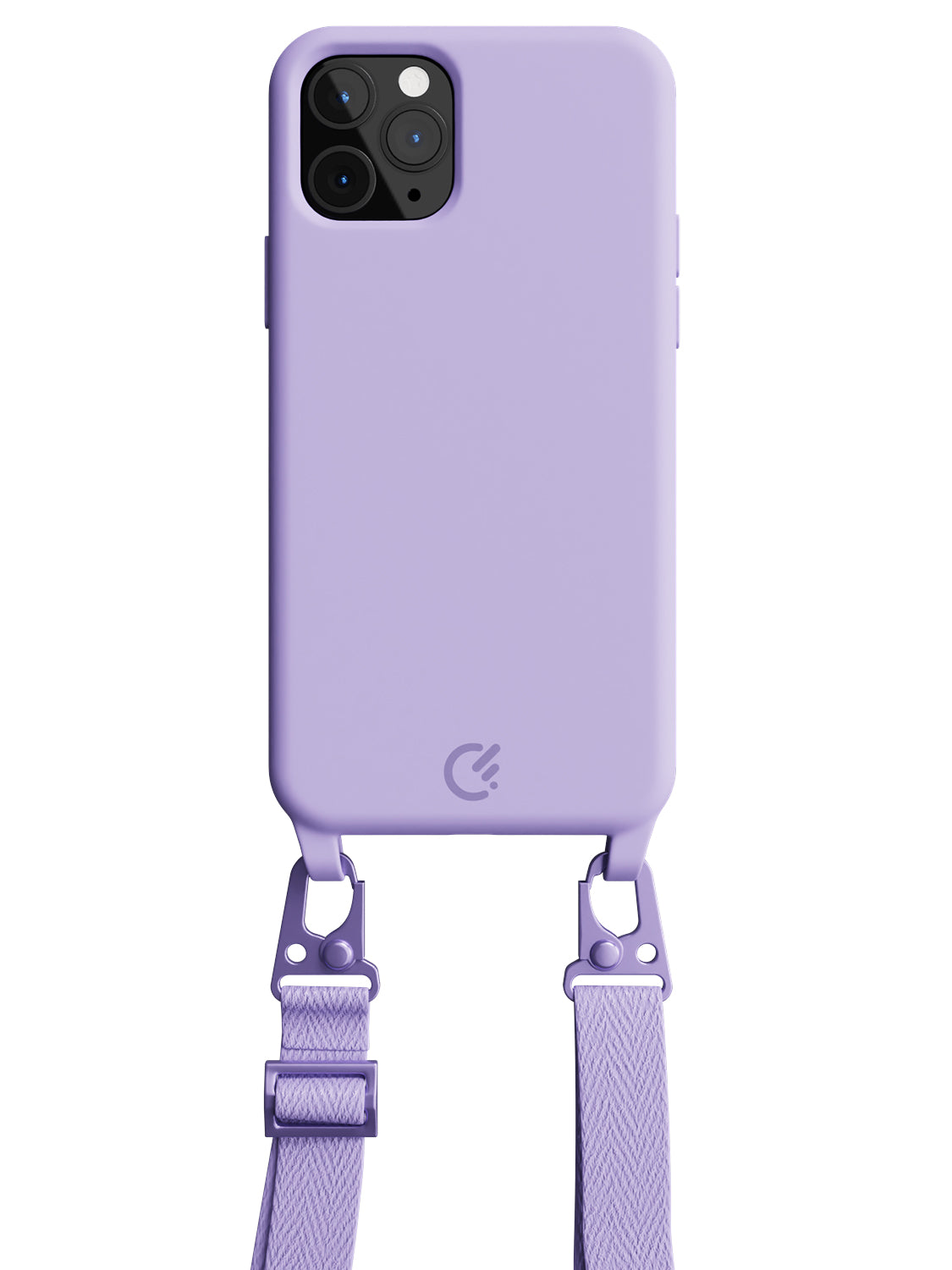 Silicon Crossbody Sling Case - iPhone 11 Pro (Lilac - Lanyard)