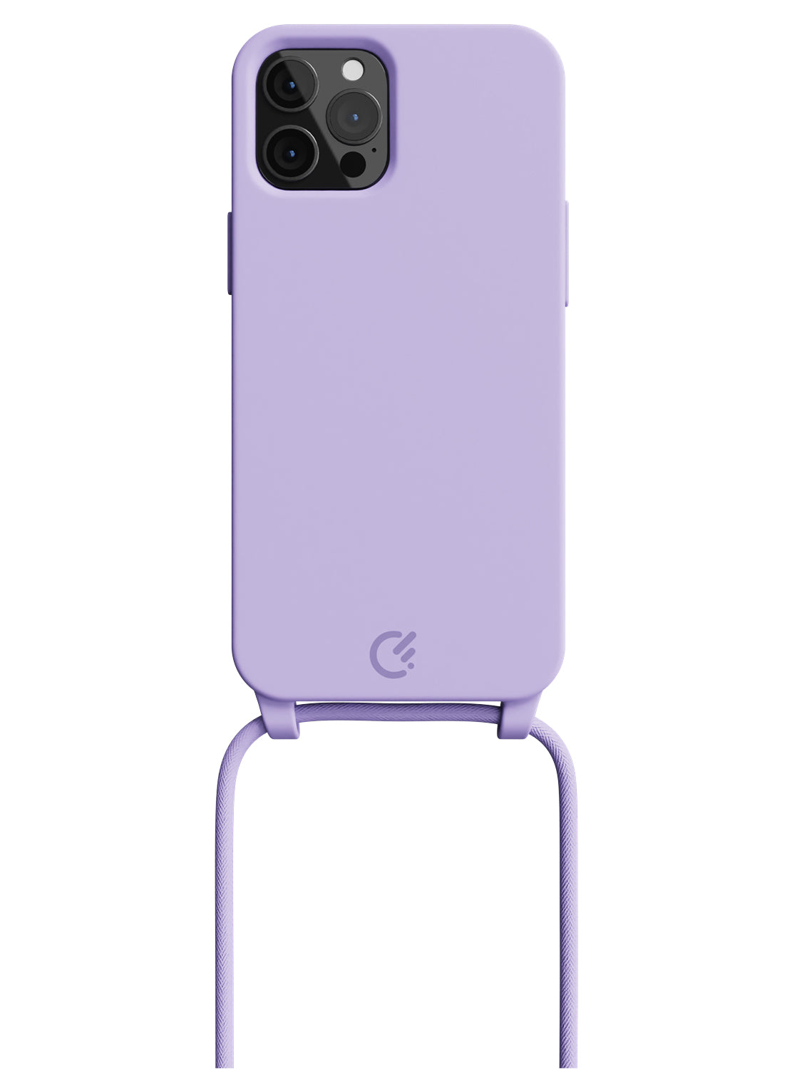 Silicon Crossbody Sling Case - iPhone 12 Pro (Lilac - Rope)