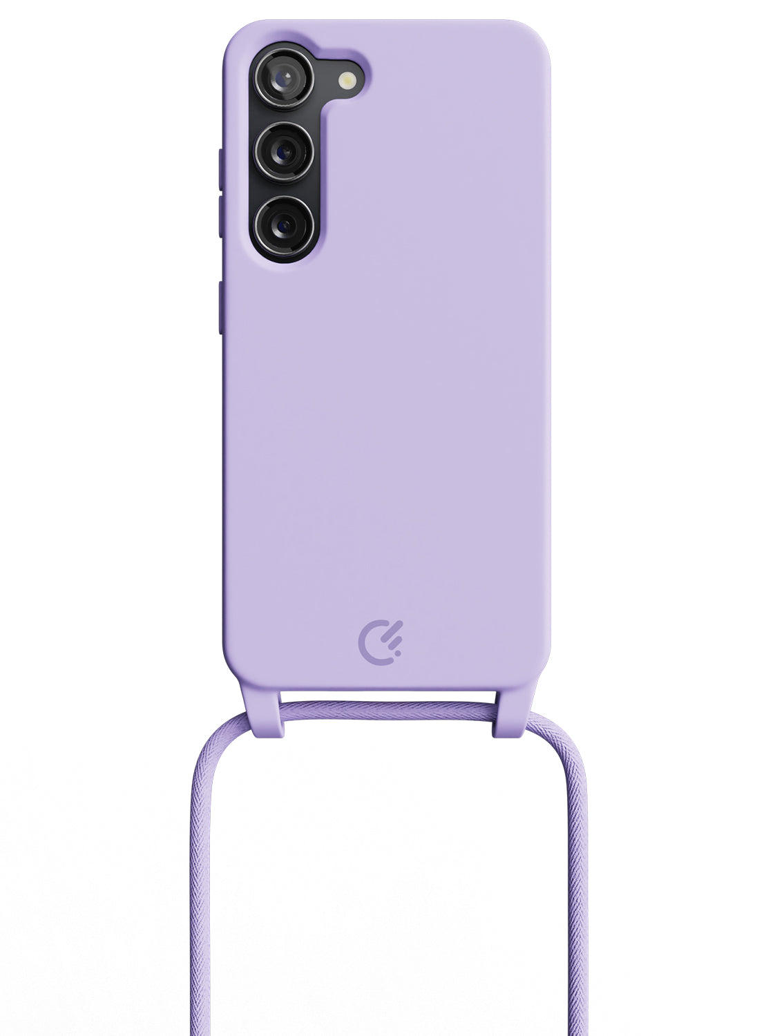 Silicon Crossbody Sling Case - Galaxy S23 (Lilac - Rope)