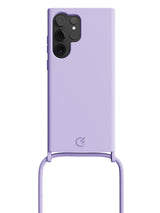 Silicon Crossbody Sling Case - Galaxy S22 Ultra (Lilac - Rope)