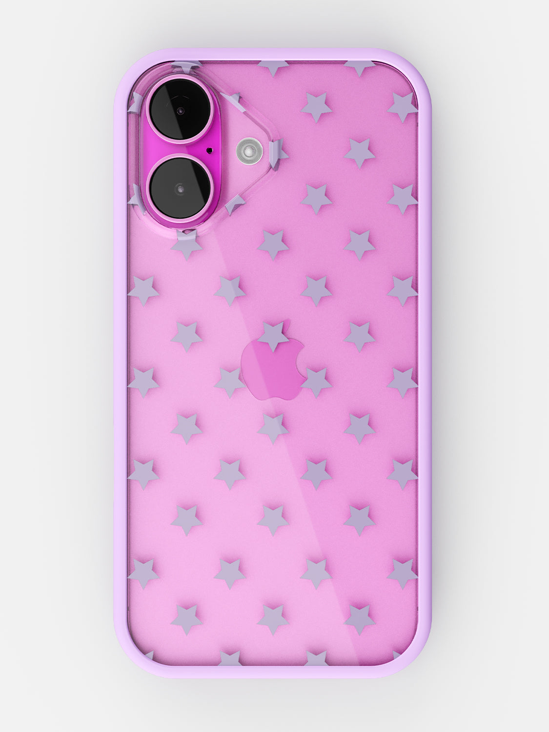 Starfield Printed Clear Case - iPhone 16 (Lilac)