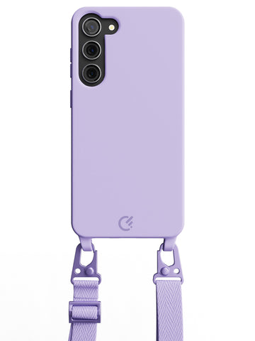 Silicon Crossbody Sling Case - Galaxy S23 Plus (Lilac - Lanyard)