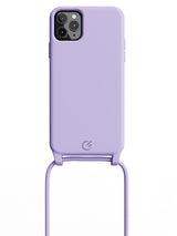 Silicon Crossbody Sling Case - iPhone 11 Pro Max (Lilac - Rope)