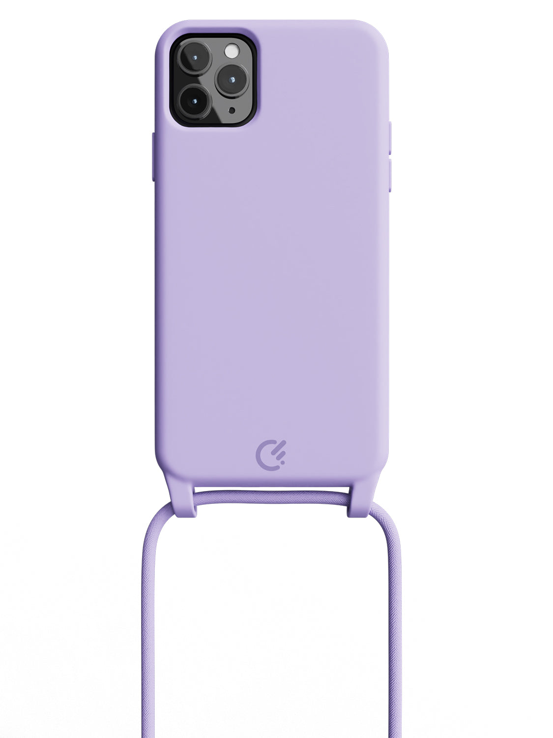 Silicon Crossbody Sling Case - iPhone 11 Pro Max (Lilac - Rope)