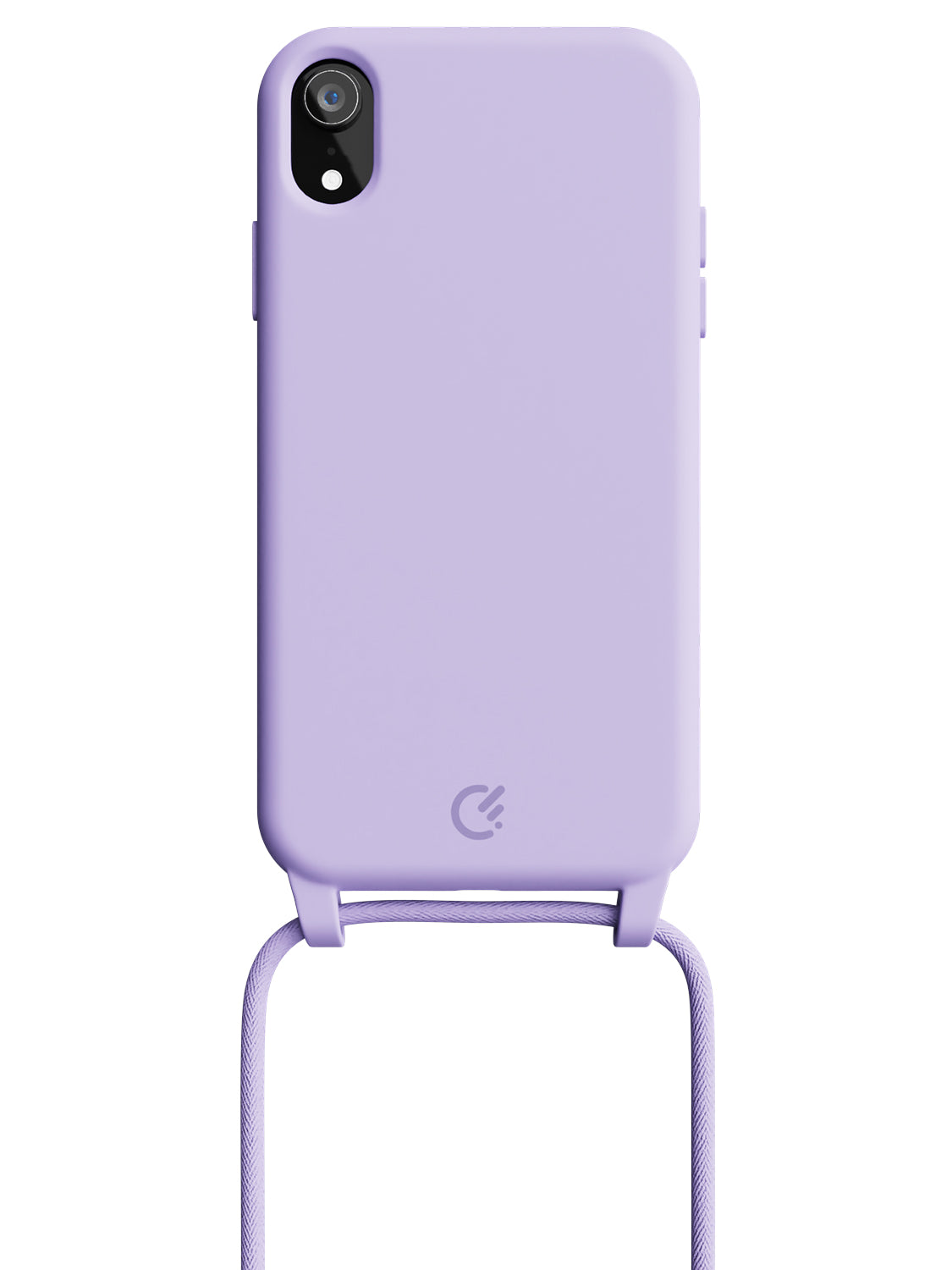 Silicon Crossbody Sling Case - iPhone XR (Lilac - Rope)